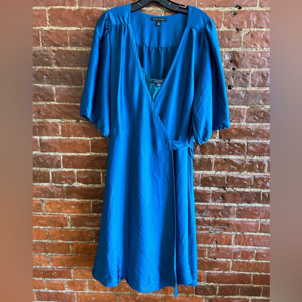 Banana Republic Teal Wrap Dress and Slip Size 16
